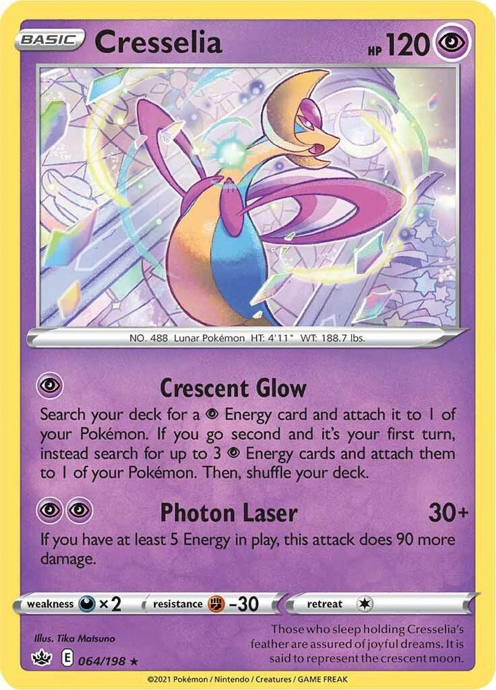 Cresselia (064/198) (Theme Deck Exclusive) [Sword & Shield: Chilling Reign] (Online Only)