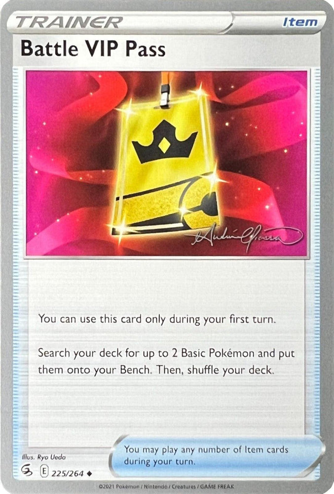 Battle VIP Pass (225/264) (The Shape of Mew - Andre Chiasson) [World Championships 2022] (Online Only)