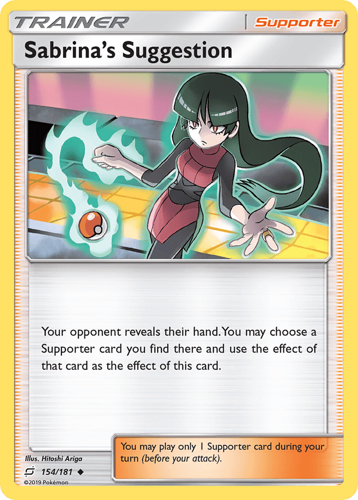 Sabrina's Suggestion (154/181) [Sun & Moon: Team Up] (Online Only)