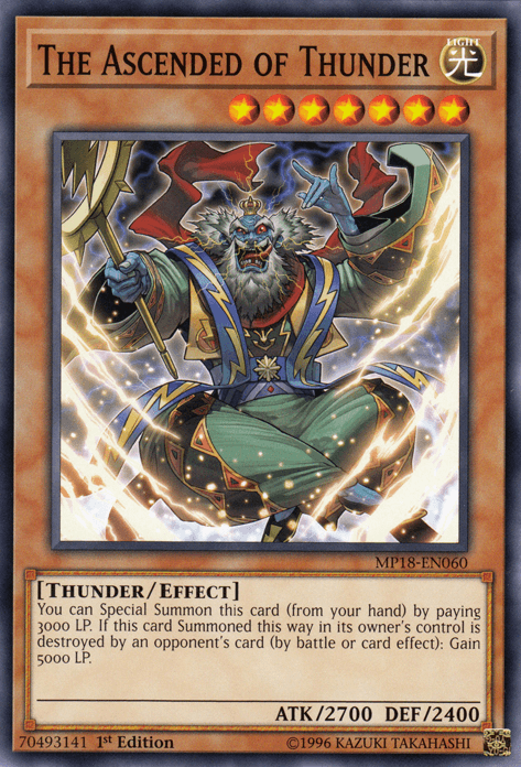 The Ascended of Thunder [MP18-EN060] Short Print (ONLINE ORDER ONLY)