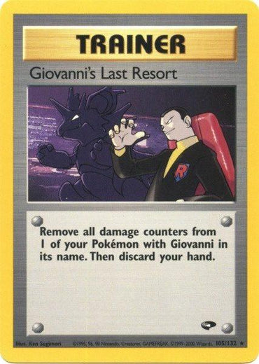 Giovanni's Last Resort (105/132) [Gym Challenge Unlimited] (Online Only)