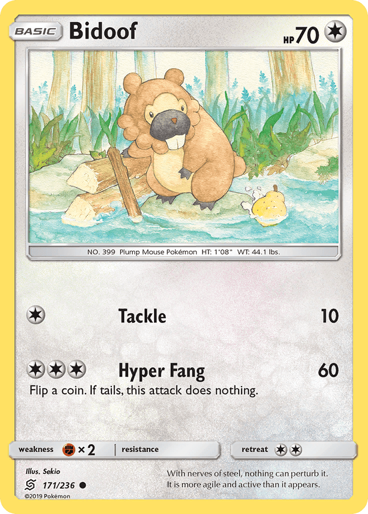 Bidoof (171/236) [Sun & Moon: Unified Minds] (Online Only)