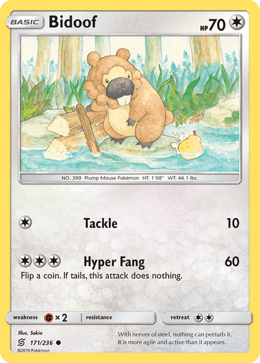Bidoof (171/236) [Sun & Moon: Unified Minds] (Online Only)