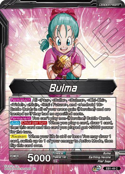 Bulma // Bulma, Life of a Heroine (EB1-49) [Battle Evolution Booster] (ONLINE ORDER ONLY)