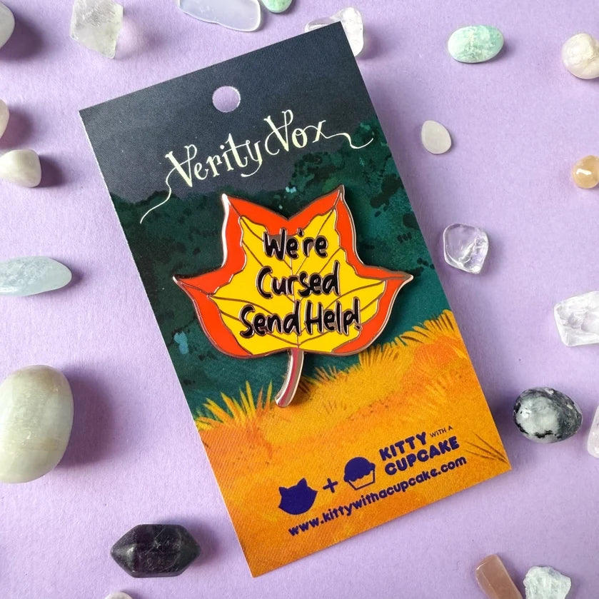 Verity Vox Enamel Pin - Leaf - We're Cursed (ONLINE ORDER ONLY)