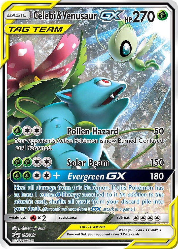 Celebi & Venusaur GX (SM167) [Sun & Moon: Black Star Promos] (Online Only)