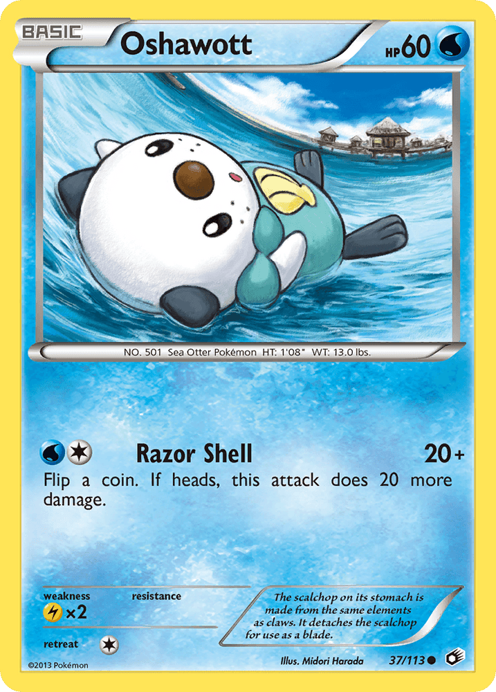 Oshawott (37/113) [Black & White: Legendary Treasures] (Online Only)