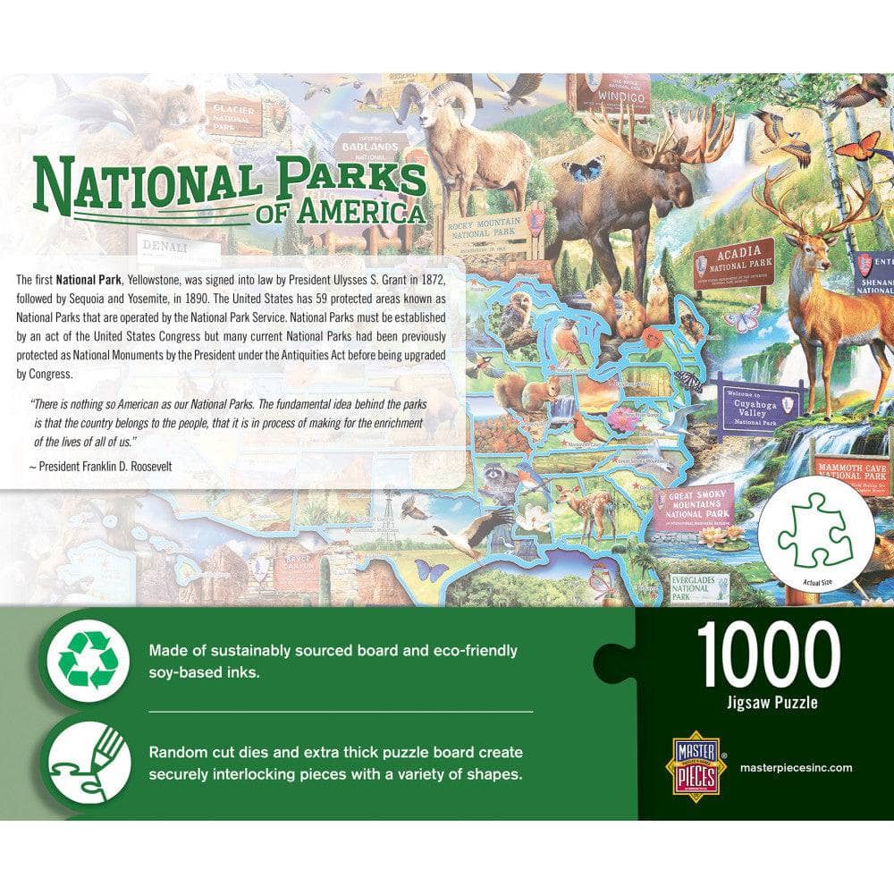 National Parks of America 1000 Piece Jigsaw Puzzle (ONLINE ORDER ONLY)