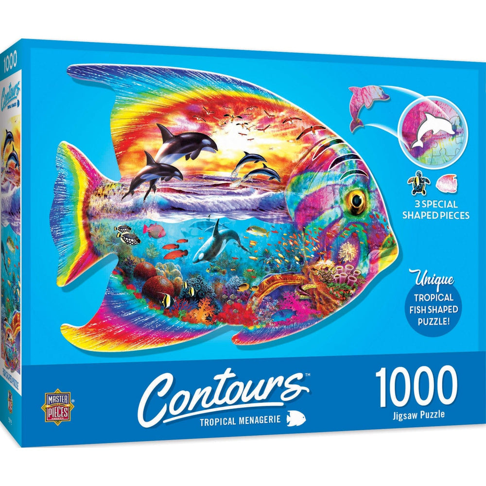 Shapes - Tropical Menagerie 1000 Piece Shaped Jigsaw Puzzle (ONLINE ORDER ONLY)