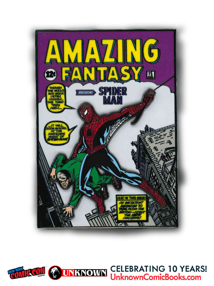 Amazing Fantasy Classic Pin NYCC 2026 | Classic | Unknown Comic Books Exclusive (10/28/2026) (ONLINE ORDER ONLY)
