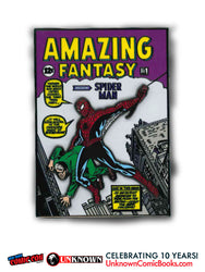 Amazing Fantasy Classic Pin NYCC 2026 | Classic | Unknown Comic Books Exclusive (10/28/2026) (ONLINE ORDER ONLY)
