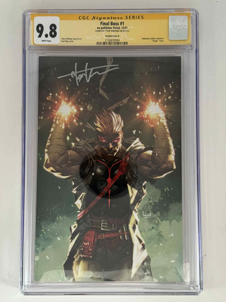 [Signed by Tyler Kirkham] Final Boss #1 CGC 9.8 Yellow Label Kael Ngu Exclusive Virgin Var (ONLINE ORDER ONLY)