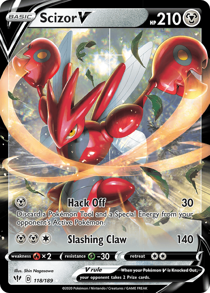 Scizor V (118/189) [Sword & Shield: Darkness Ablaze] (Online Only)