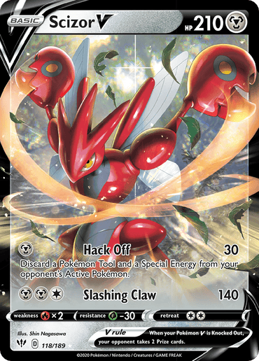 Scizor V (118/189) [Sword & Shield: Darkness Ablaze] (Online Only)