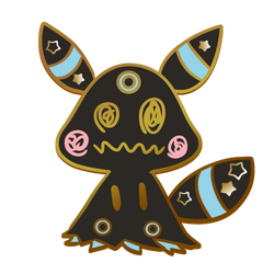 Pokemon: Mimikyu Shiny Umbreon Enamel Pin (ONLINE ORDER ONLY)