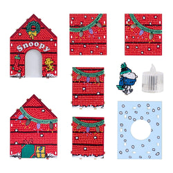 Diamond Art Club – Gem House: The Peanuts Holiday 3D Snoopy Diamond Painting Model (Round Drill, 5.4" x 4.9" x 3") (ONLINE ORDER ONLY)