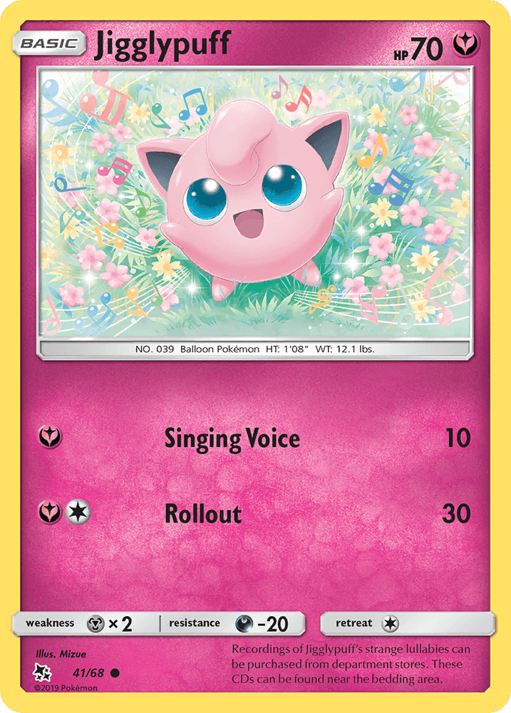 Jigglypuff (41/68) [Sun & Moon: Hidden Fates] (Online Only)