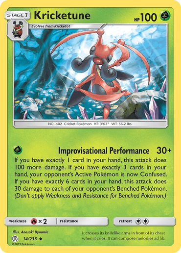 Kricketune (14/236) [Sun & Moon: Cosmic Eclipse] (Online Only)