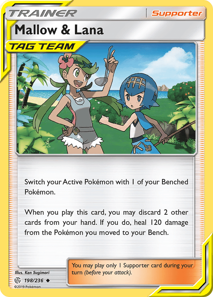 Mallow & Lana (198/236) [Sun & Moon: Cosmic Eclipse] (Online Only)