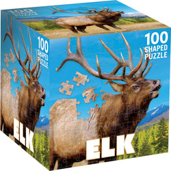 Elk 100 Piece Shaped Jigsaw Puzzle (ONLINE ORDER ONLY)