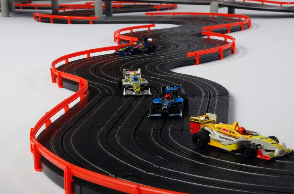 AFX Super International HO Formula Slot Car Track Set w/4 Formula Cars (Mega G+) 21018 (ONLINE ORDER ONLY)
