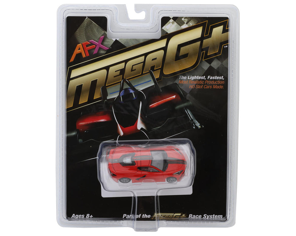 AFX Corvette C8 HO Slot Car (Torch Red) (LWB) (Mega G+) 22011 (ONLINE ORDER ONLY)
