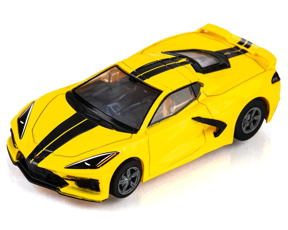 AFX Corvette C8 HO Slot Car (Accelerate Yellow) (LWB) (Mega G+) 22013 (ONLINE ORDER ONLY)