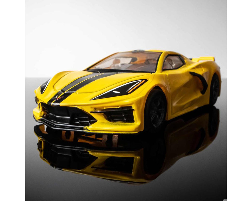 AFX Corvette C8 HO Slot Car (Accelerate Yellow) (LWB) (Mega G+) 22013 (ONLINE ORDER ONLY)