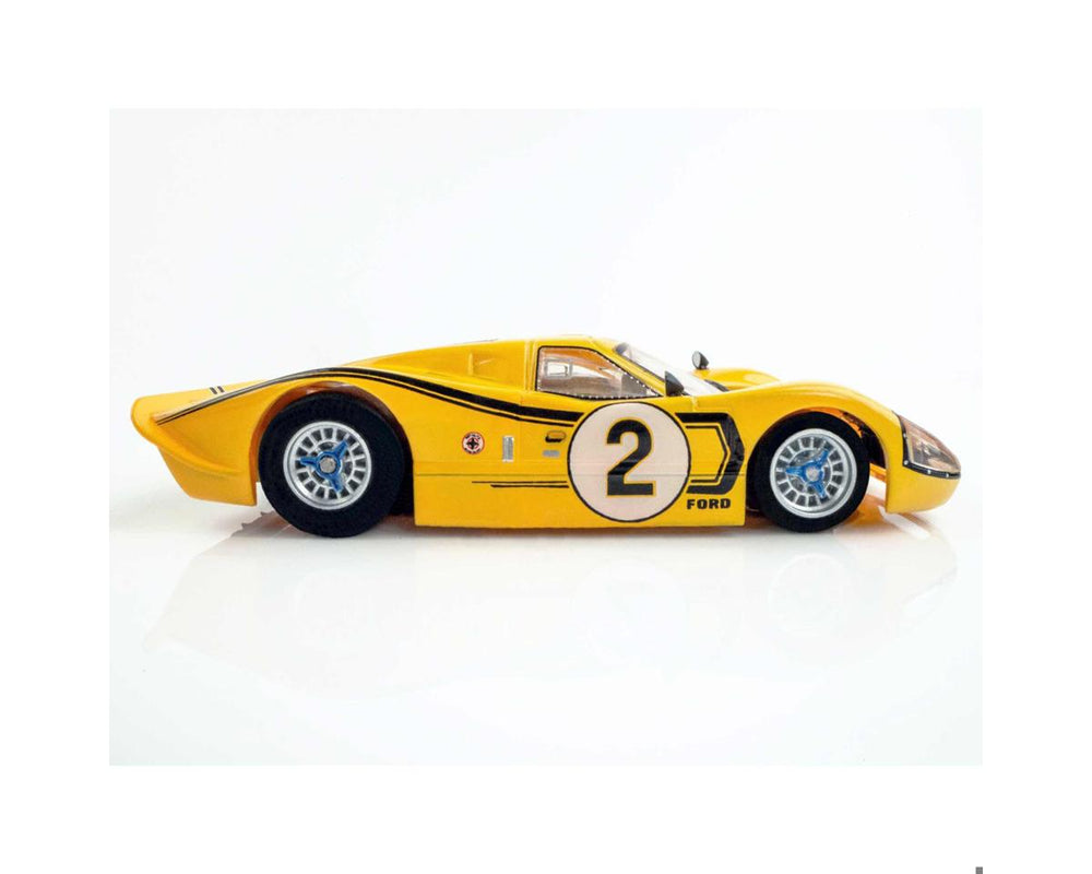 AFX Collector Series 1967 Ford GT40 Mk IV Le Mans #2 HO Slot Car (Yellow) (SWB) (Mega G+) 22014 (ONLINE ORDER ONLY)