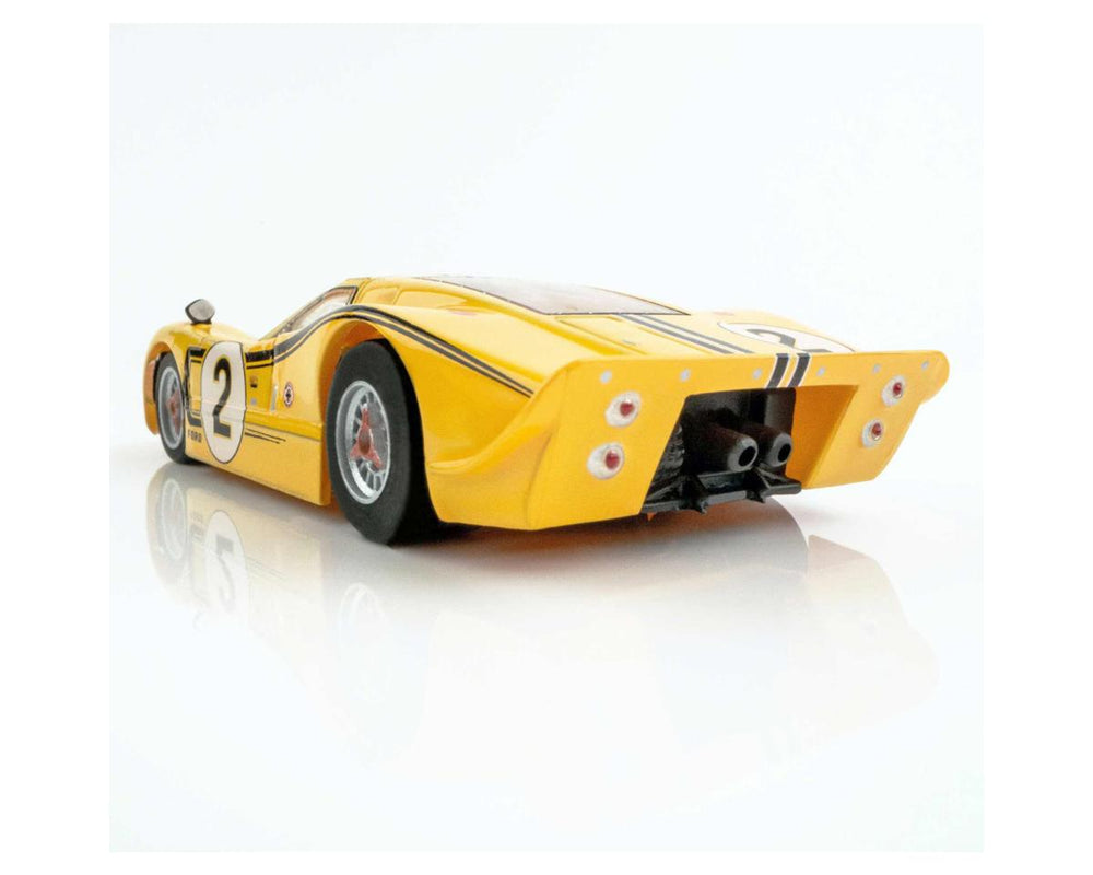 AFX Collector Series 1967 Ford GT40 Mk IV Le Mans #2 HO Slot Car (Yellow) (SWB) (Mega G+) 22014 (ONLINE ORDER ONLY)