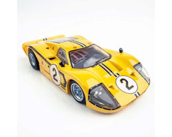 AFX Collector Series 1967 Ford GT40 Mk IV Le Mans #2 HO Slot Car (Yellow) (SWB) (Mega G+) 22014 (ONLINE ORDER ONLY)