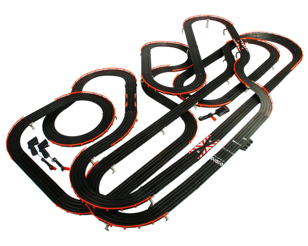 AFX Mega G+ Giant Raceway HO Slot Car Set w/Two Formula Cars (Mega G+) 22020 (ONLINE ORDER ONLY)