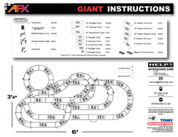 AFX Mega G+ Giant Raceway HO Slot Car Set w/Two Formula Cars (Mega G+) 22020 (ONLINE ORDER ONLY)