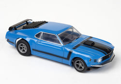 AFX Collector Series Mustang Boss 302 HO Slot Car (Grabber Blue) (LWB) (Mega G+) 22026 (ONLINE ORDER ONLY)