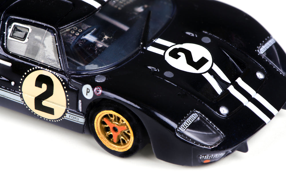 AFX Collector Series Ford GT40 Mk IIB Sebring #2 HO Slot Car (Nightmist Blue) (SWB) (Mega G+) 22031 (ONLINE ORDER ONLY)