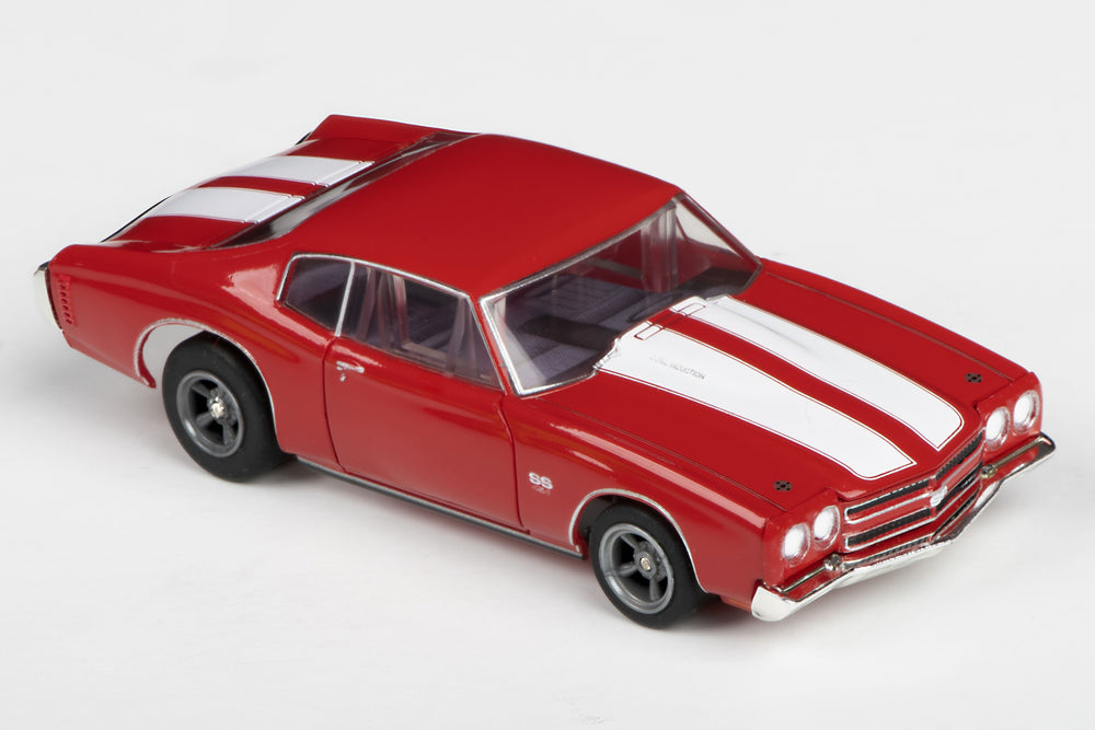 AFX Collector Series 1970 Chevelle 454 HO Slot Car (Red) (LWB) (Mega G+) 22043 (ONLINE ORDER ONLY)