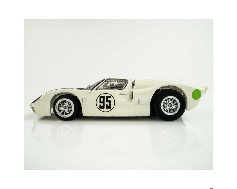 AFX Collector Series 1966 Ford GT40 Mark II Daytona #95 HO Slot Car (White) (SWB) (Mega G+) 22056 (ONLINE ORDER ONLY)