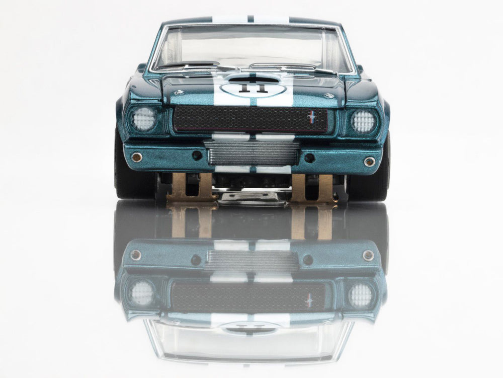 AFX Racing 1965 Shelby Mustang GT350R Donohue Blue/White Slot Car 22071 (ONLINE ORDER ONLY)