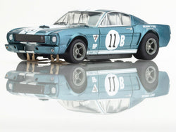 AFX Racing 1965 Shelby Mustang GT350R Donohue Blue/White Slot Car 22071 (ONLINE ORDER ONLY)