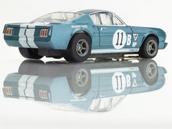 AFX Racing 1965 Shelby Mustang GT350R Donohue Blue/White Slot Car 22071 (ONLINE ORDER ONLY)
