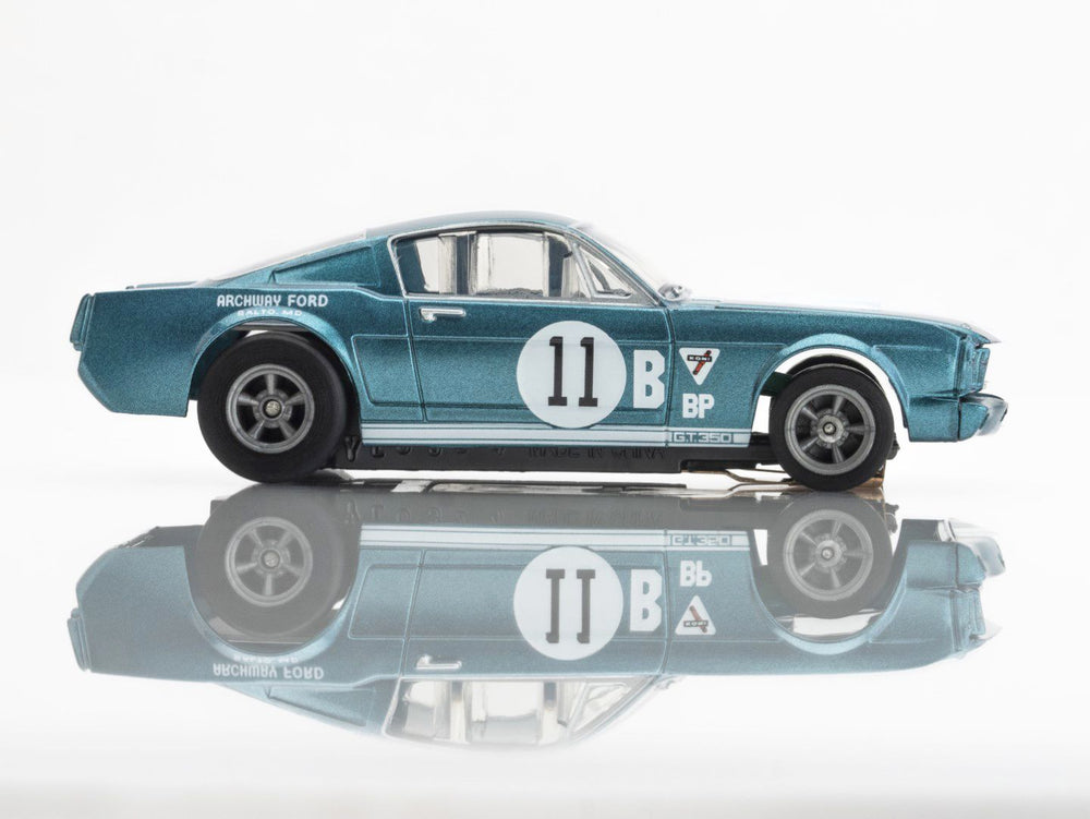 AFX Racing 1965 Shelby Mustang GT350R Donohue Blue/White Slot Car 22071 (ONLINE ORDER ONLY)