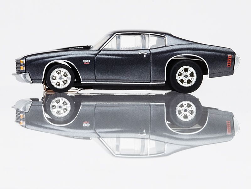 AFX 1972 Chevelle 454 SS HO Scale Slot Car (Gun Metal) (LWB) (Mega G+) 22087 (ONLINE ORDER ONLY)