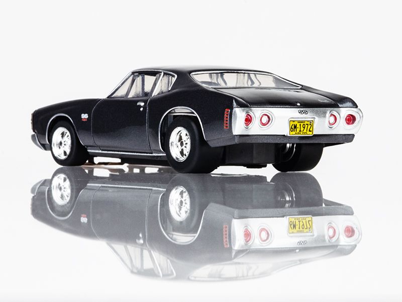 AFX 1972 Chevelle 454 SS HO Scale Slot Car (Gun Metal) (LWB) (Mega G+) 22087 (ONLINE ORDER ONLY)