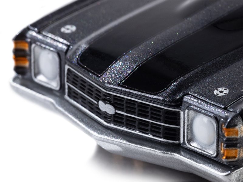 AFX 1972 Chevelle 454 SS HO Scale Slot Car (Gun Metal) (LWB) (Mega G+) 22087 (ONLINE ORDER ONLY)