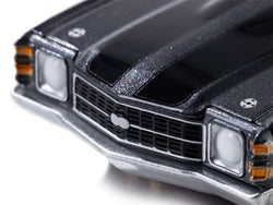 AFX 1972 Chevelle 454 SS HO Scale Slot Car (Gun Metal) (LWB) (Mega G+) 22087 (ONLINE ORDER ONLY)