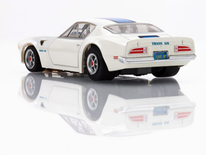 AFX Racing 1970 Firebird TransAm, White/ Blue, HO Scale Slot Car 22096 (ONLINE ORDER ONLY)