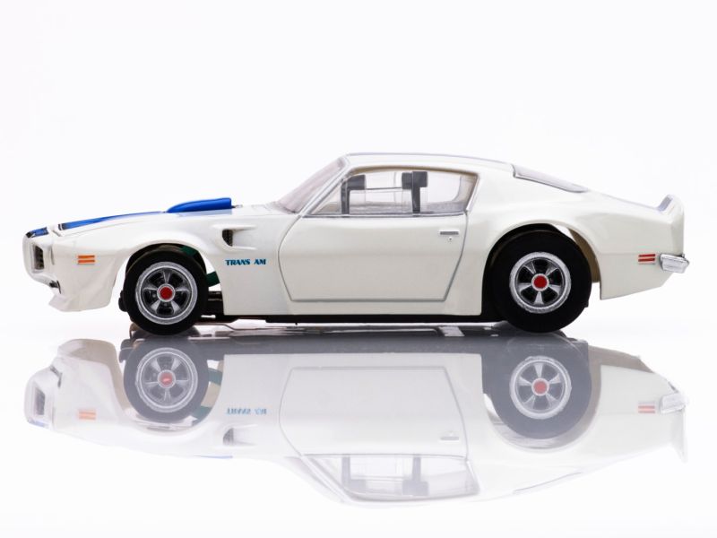 AFX Racing 1970 Firebird TransAm, White/ Blue, HO Scale Slot Car 22096 (ONLINE ORDER ONLY)