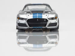 AFX Racing 2022 Mustang GT500KR, Silver/ Blue HO Scale Slot Car 22099 (ONLINE ORDER ONLY)