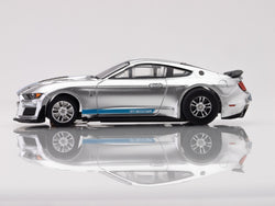 AFX Racing 2022 Mustang GT500KR, Silver/ Blue HO Scale Slot Car 22099 (ONLINE ORDER ONLY)