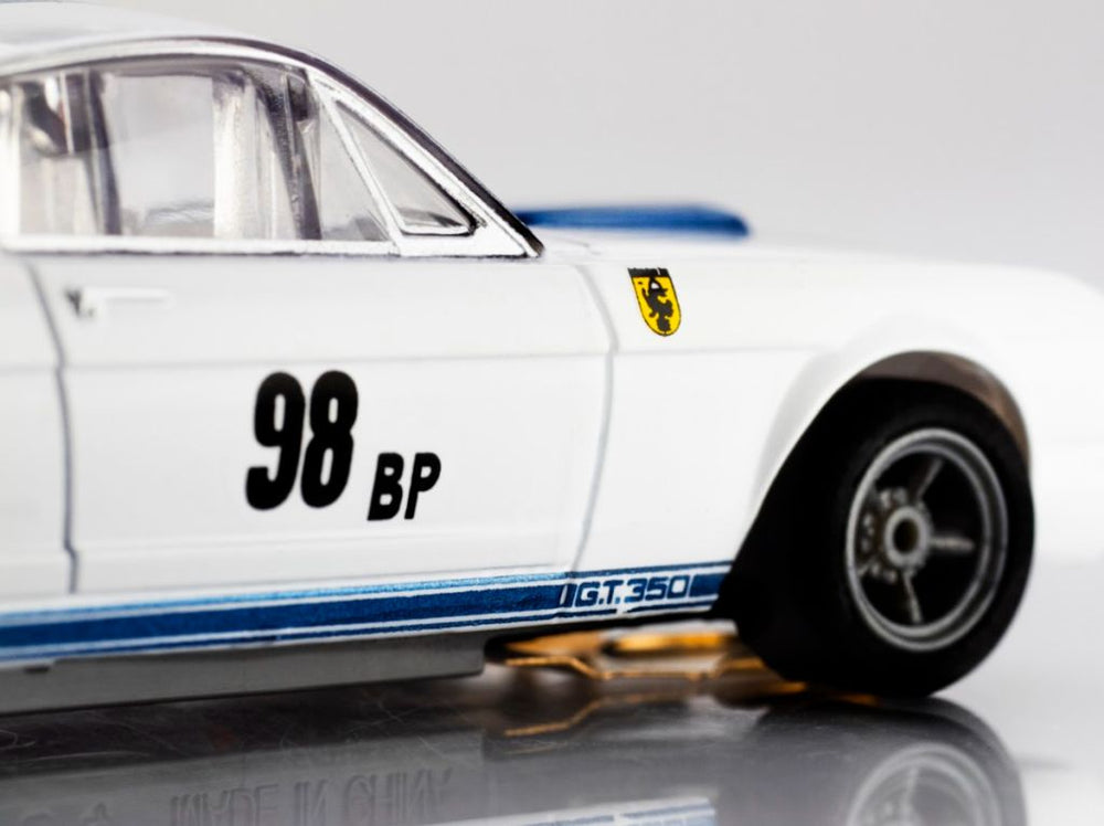 AFX 1965 Shelby Mustang GT350R Ken Miles White/Blue HO Scale Slot Car – 22125